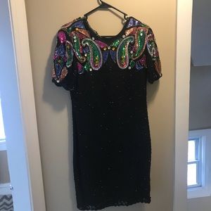 Vintage sequin mini dress